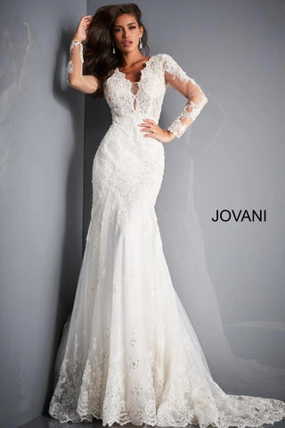 Jovani Bridal JB02579 Long Sleeve Lace ...